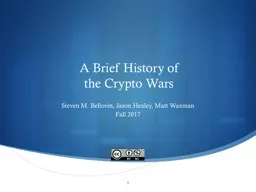 A Brief History of the Crypto Wars