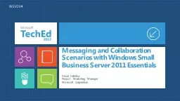 Messaging and Collaboration Scenarios with Windows Small Business Server