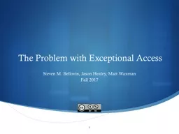 The Problem with  Exceptional Access