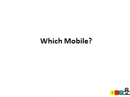 Which Mobile? Discussion