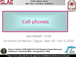 How cell phones work Les Cottrell