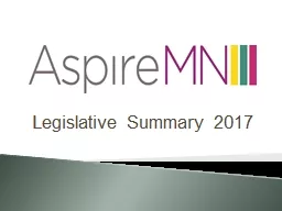 L egislative Summary 2017