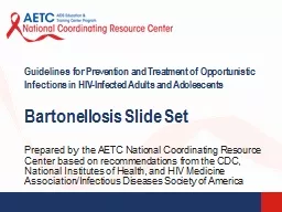 Prepared by the AETC National Coordinating Resource Center based on recommendations from