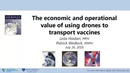 The economic and operational value of using drones to