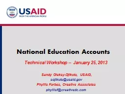 National Education Accounts