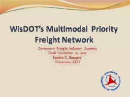 WisDOT’s Multimodal Priority Freight Network