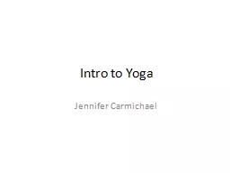 Intro to Yoga Jennifer Carmichael