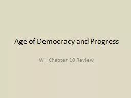 Age of Democracy and Progress