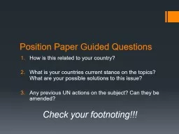 Position Paper Guided Questions