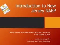 Introduction to New Jersey NAEP