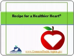 Recipe for a Healthier Heart