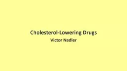 Cholesterol-Lowering Drugs