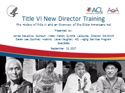 Title VI New Director Training