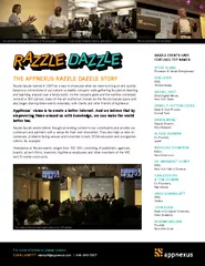 THE APPNEXUS R ZZLE D ZZLE ST Razzle Dazzle started in