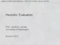 Heuristic Evaluation 11/1/2012
