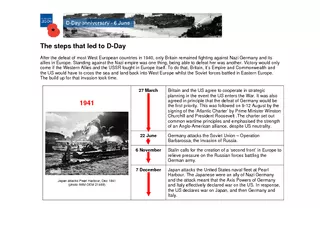 The steps that led to DDay After the defeat of most We