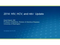 2014: HIV, HCV, and  HBV