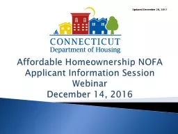 Affordable Homeownership NOFA