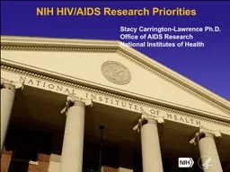 NIH HIV/AIDS Research Priorities