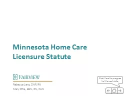 Minnesota Home Care Licensure