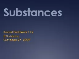 Substances Social Problems 112