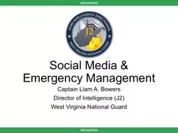 Social Media  &  Emergency