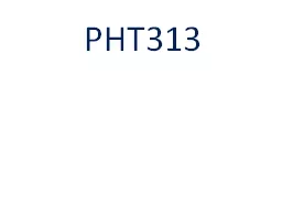 PHT313 E. coli Klebsiella