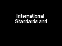 International Standards and
