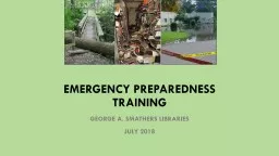 Emergency preparedness training