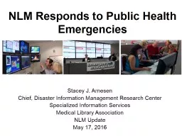 NLM Responds to Public Health Emergencies