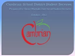 Cambrian School District Student Services
