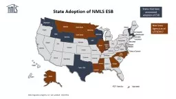 State Adoption of NMLS ESB