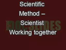 Scientific Method – Scientist Working together