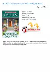 Deader Homes and Gardens Claire Malloy Mysteries by Jo