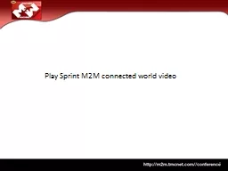 Play Sprint M2M connected world video