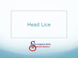 Head Lice  Selinsgrove School District