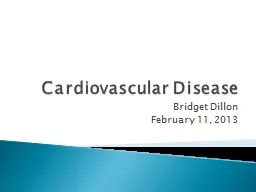 Cardiovascular Disease Bridget Dillon