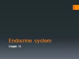 Endocrine system Chapter