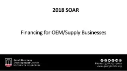Financing for OEM/Supply Businesses