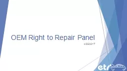 OEM Right to Repair Panel