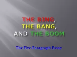 The Bing ,   The Bang ,