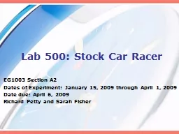 Lab 500: Stock Car Racer