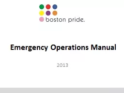 Emergency Operations Manual