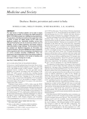 Deafness Burden prevention and control in India SUNEEL