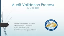 Audit Validation Process