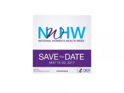National Women’s Health Week 2017