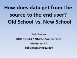 How does data get from the source to the end user