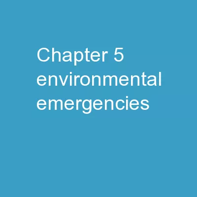 Chapter 5 Environmental Emergencies