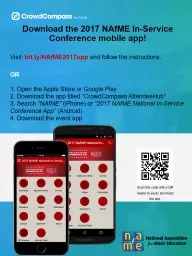 Download the 2017 NAfME In-Service Conference mobile app!