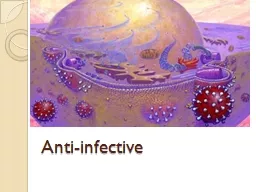 Anti-infective  The anti-